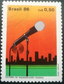 Selo postal COMEMORATIVO do Brasil de 1986 - C 1521 U