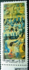 Selo postal COMEMORATIVO do Brasil de 1986 - C 1522 M