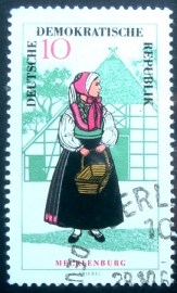 Selo postal da Alemanha Oriental de 1966 Mecklenburg