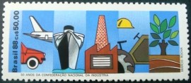 Selo postal COMEMORATIVO do Brasil de 1988 - C 1595 M