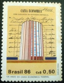 Selo postal COMEMORATIVO do Brasil de 1986 - C 1529 N