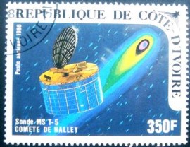 Selo postal da Costa do Marfim de 1986 MS T-5