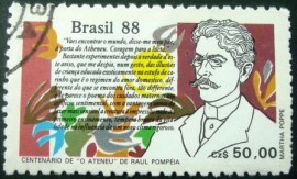 Selo postal COMEMORATIVO do Brasil de 1988 - C 1601 U