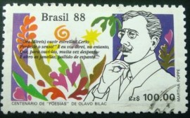 Selo postal COMEMORATIVO do Brasil de 1988 - C 1602 U