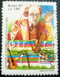 Selo postal COMEMORATIVO do Brasil de 1986 - C 1543 U