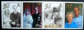 Série de selos postais da Ilha de Man de 1997 Queen Elizabeth