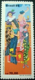 Selo postal COMEMORATIVO do Brasil de 1988 - C 1618 M
