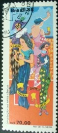 Selo postal COMEMORATIVO do Brasil de 1988 - C 1618 MCC