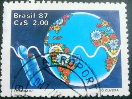 Selo postal COMEMORATIVO do Brasil de 1986 - C 1547 U