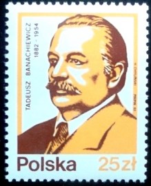 Selo postal da Polônia de 1983 Tadeusz Banachiewiczr