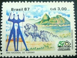 Selo postal do Brasil de 1987 Monumentos