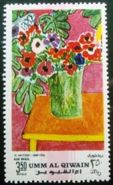 Selo postal de Umm Al Qiwain de 1968 H. Matisse