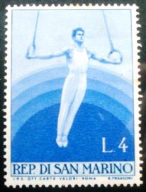 Selo postal de San Marino de 1954 Pro Sport 2nd set