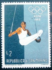 Selo postal de San Marino de 1960 Olympic Games Rome