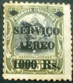 Selo postal AÉREO do Brasil de 1927 - A 8 N