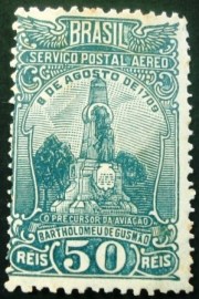 Selo postal do Brasil de 1934 Bartholomeu de Gusmão