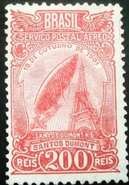Selo postal AÉREO do Brasil de 1929 - A 18 N