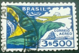 Selo postal AÉREO do Brasil de 1933 - A 34 U