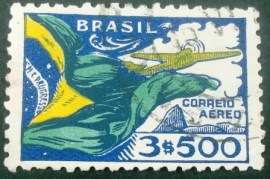 Selo postal AÉREO do Brasil de 1941 - A 37 U