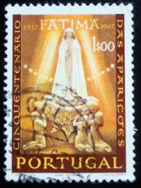 Selo postal de Portugal de 1967 Apparition of Fatima