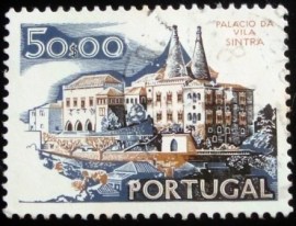 Selo postal de Portugal de 1972 Sintra King's Palace xI