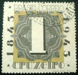 Selo postal AÉREO do Brasil de 1942 - A 48 U