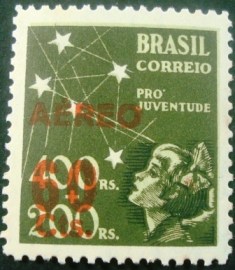 Selo postal AÉREO do Brasil de 1944 - A 54 M