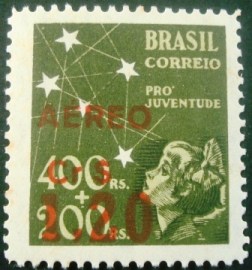 Selo postal AÉREO do Brasil de 1944 - A 56 M