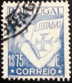 Selo postal de Portugal de 1938 Lusiads 1$75