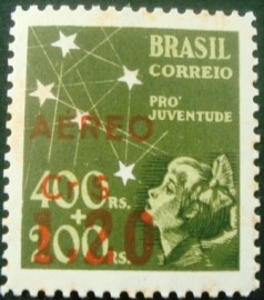 Selo postal AÉREO do Brasil de 1944 - A 56 N
