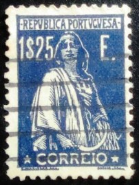 Selo postal de Portugal de 1930 Ceres 1$25 - 296 U