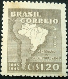 Selo postal AÉREO do Brasil de 1944 - A 59 U
