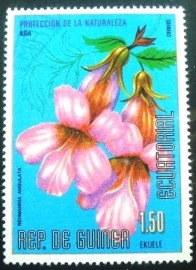 Selo postal da Guiné Equatorial de 1979 Rehmannia angulata