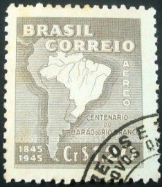 Selo postal AÉREO do Brasil de 1944 - A 59 NCC
