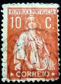 Selo postal de Portugal de 1920 Ceres 10c - 275 U