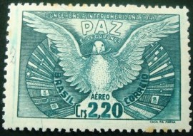 Selo postal AÉREO do Brasil de 1947 - A 61 M
