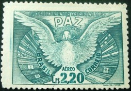 Selo postal do Brasil de 1947 Paz e Segurança - A 61 N