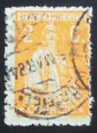 Selo postal de Portugal de 1917 Ceres 2