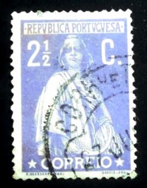 Selo postal de Portugal de 1912 - Ceres 2½ - 0209 U
