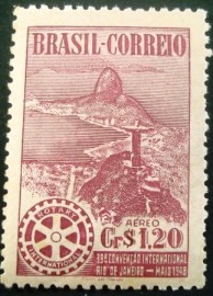 Selo postal AÉREO do Brasil de 1948 - A 63 M