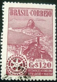 Selo postal AÉREO do Brasil de 1948 - A 63 U