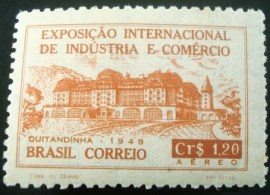 Selo postal AÉREO do Brasil de 1948 - A 65 M