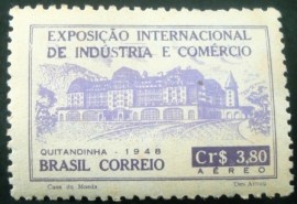 Selo postal AÉREO do Brasil de 1948 - A 66 M