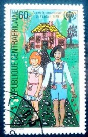 Selo postal da Rep. Centro Africana de 1979 Hansel and Gretel