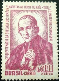 Quadra de selos postais do Brasil de 1956 Irmãos Maristas - A 78 N