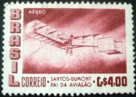 Selo postal AÉREO do Brasil de 1956 - A 82 U