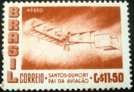 Selo postal AÉREO do Brasil de 1956 - A 84 M