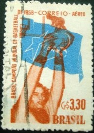 Selo postal AÉREO do Brasil de 1959 - A 87 U