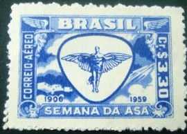 Selo postal Aéreo de 1959 Ícaro - A 88 N