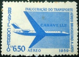 Selo postal Aéreo de 1959 Caravelle - A 89 N